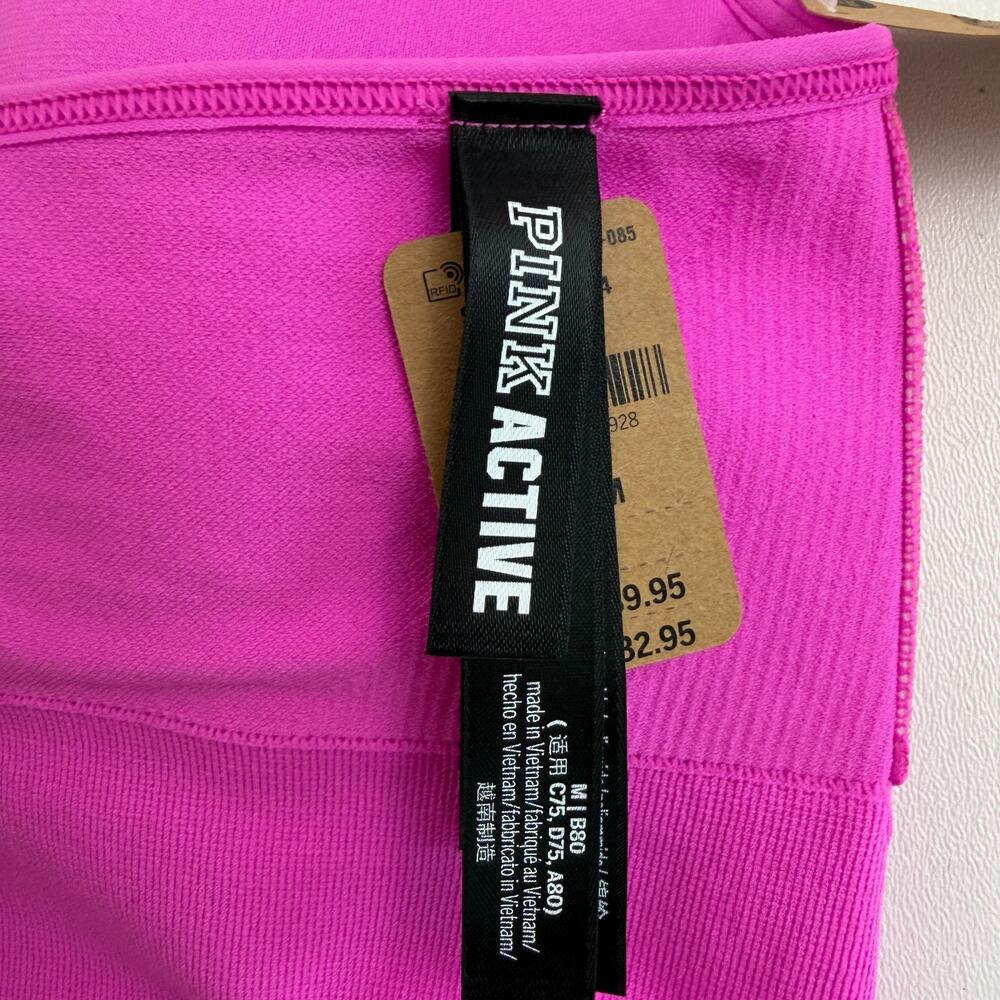 Victoria's Secret PINK Active Seamless Lightly Lined Sports Bra Pink Sz XL NWT - Picture 8 of 12